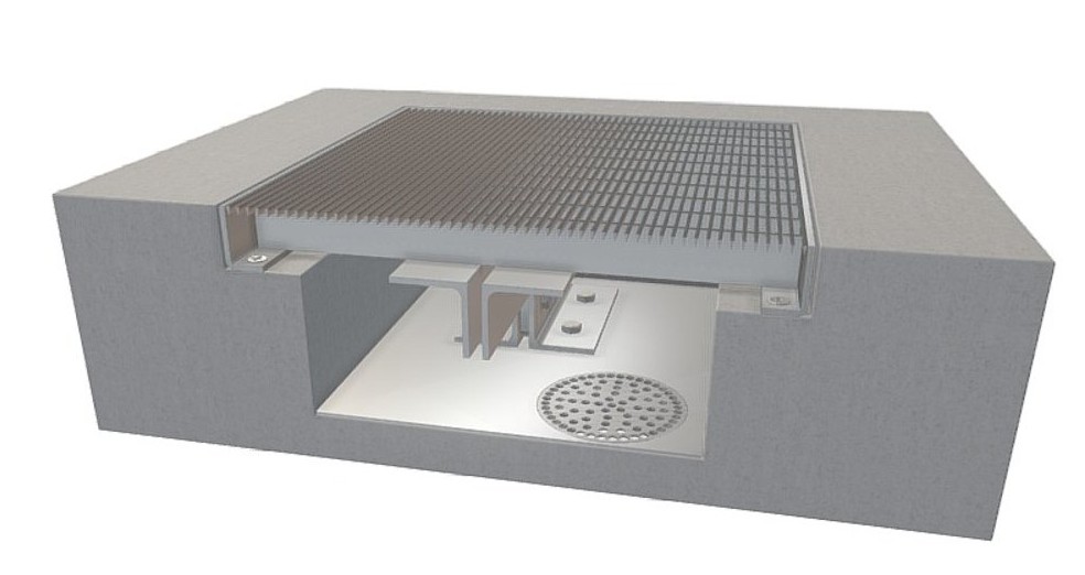 Stainless steel floor mats